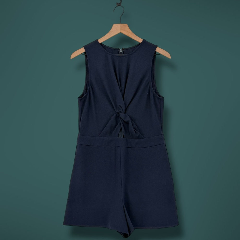 Rachel Rachel Roy Navy Keyhole‎ Cutout Sleeveless Romper Size 8
